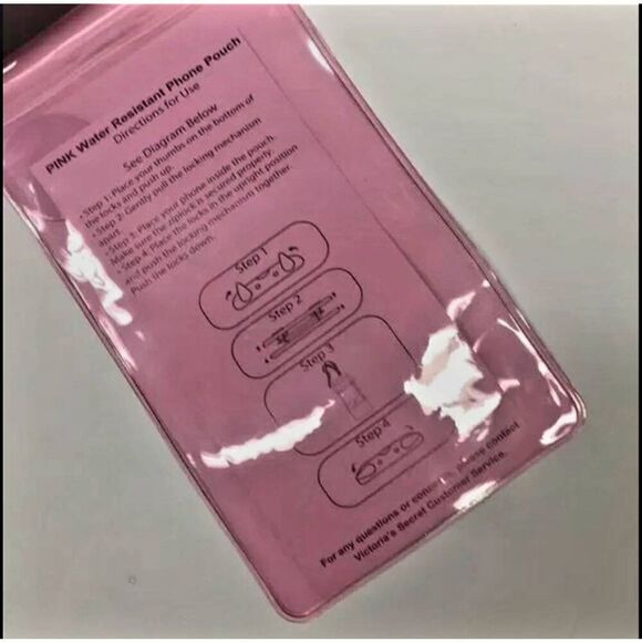 NEW WITH TAGS PINK WATERPROOF PHONE CASE - Picture 4 of 7